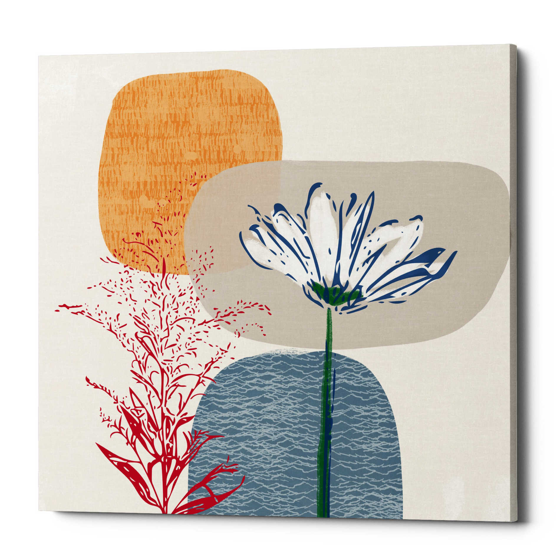 'Fall Floral II' by Linda Woods, Canvas Wall Art,12 x 12