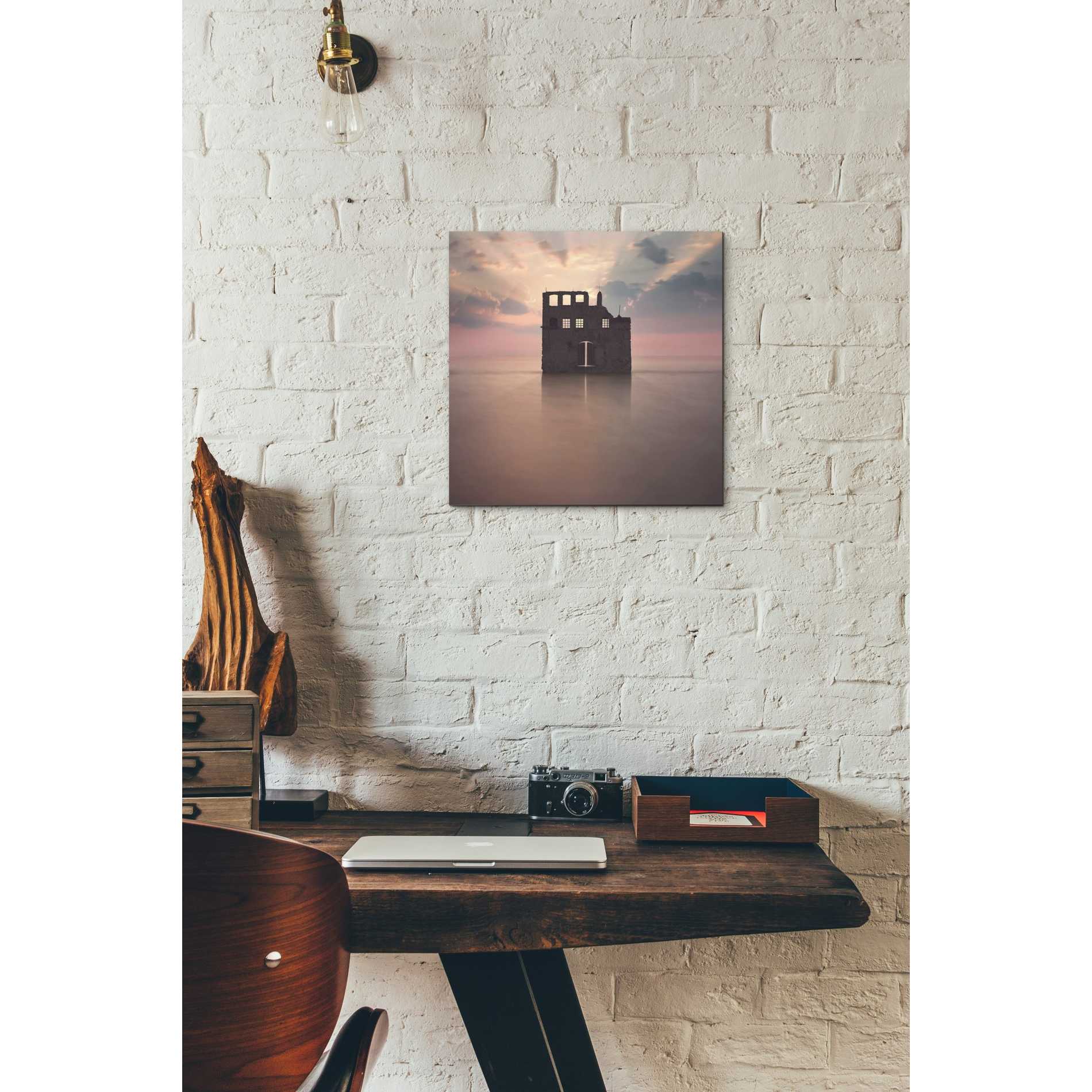 'Watercastle' by Dariusz Klimczak, Canvas Wall Art,12 x 12