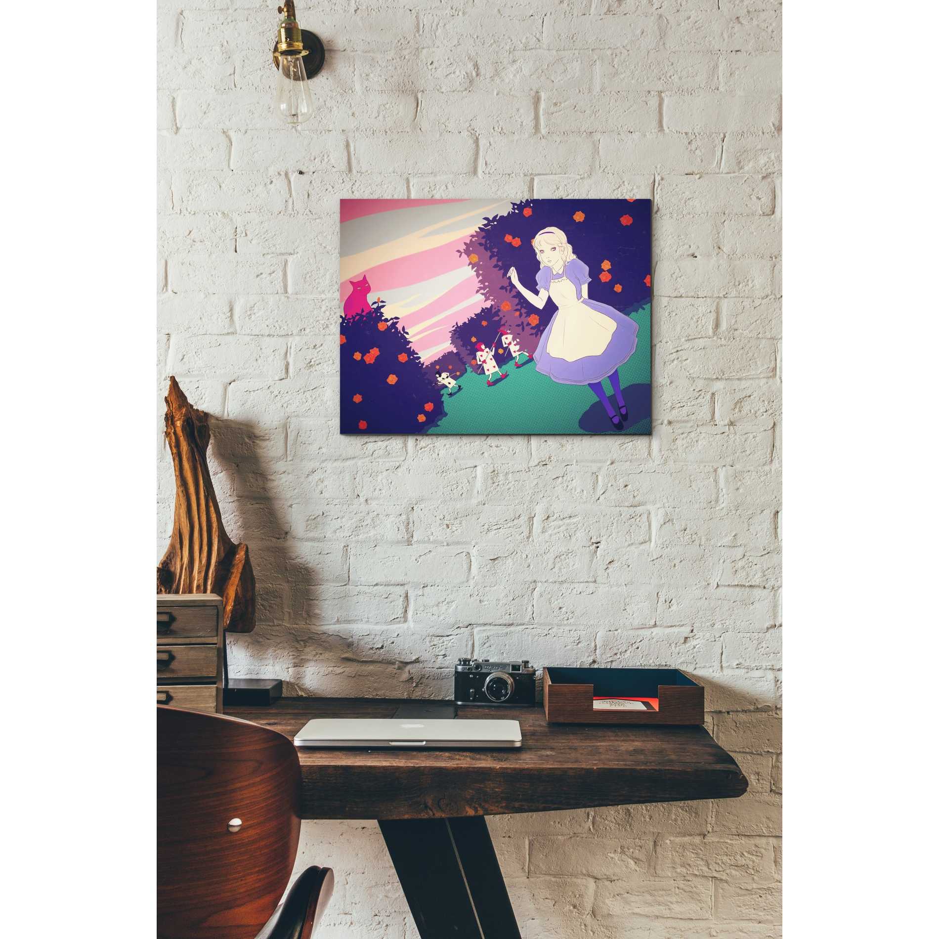 'Alice in Rose Garden' by Sai Tamiya, Canvas Wall Art,12 x 16