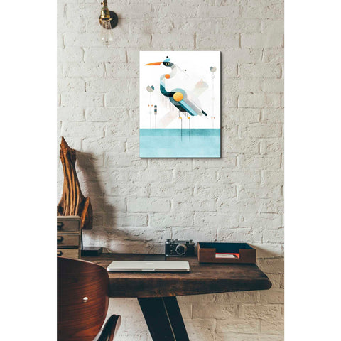 Image of 'Blue Heron' by Antony Squizzato, Canvas Wall Art,12 x 16
