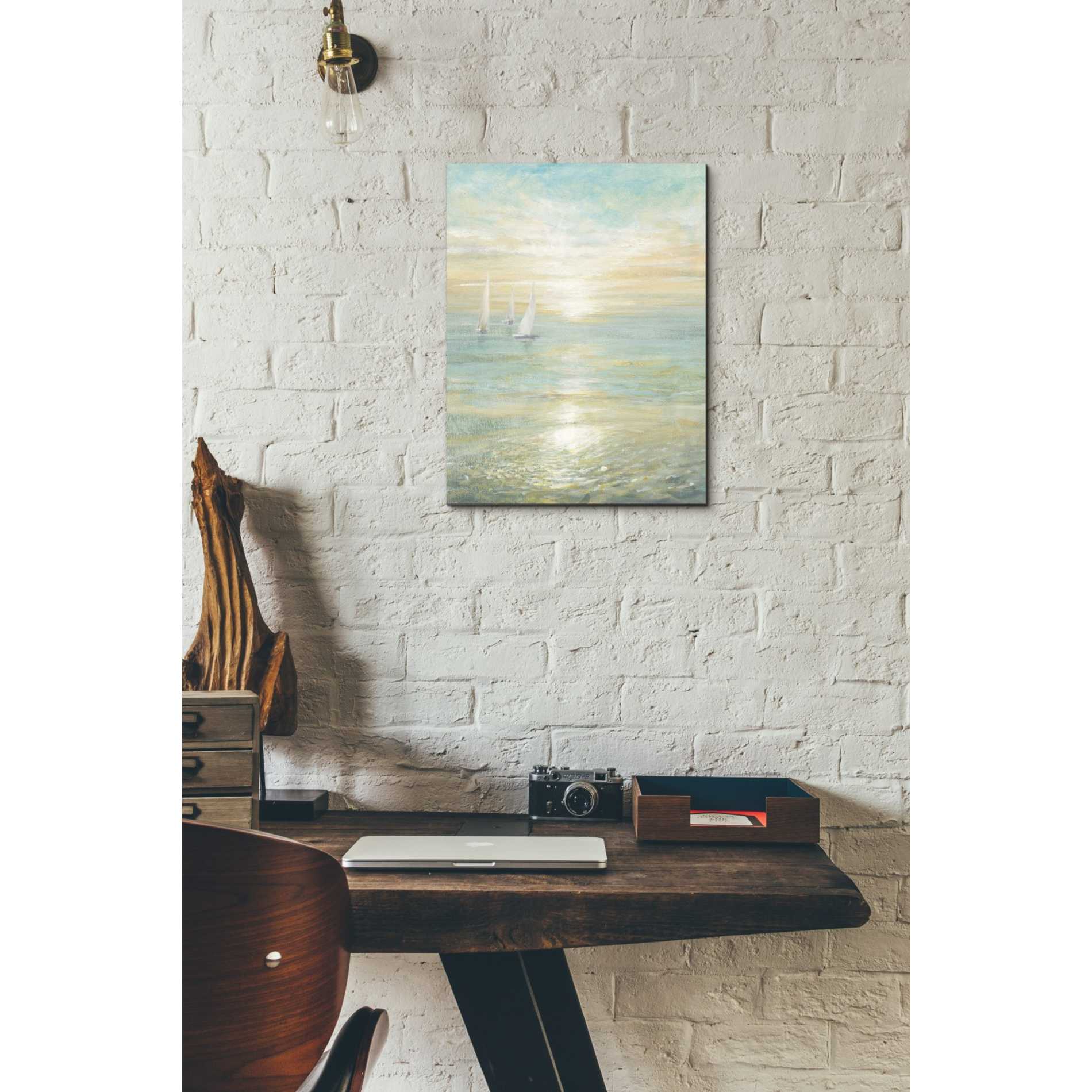 'Sunrise Sailboats I' by Danhui Nai, Canvas Wall Art,12 x 16