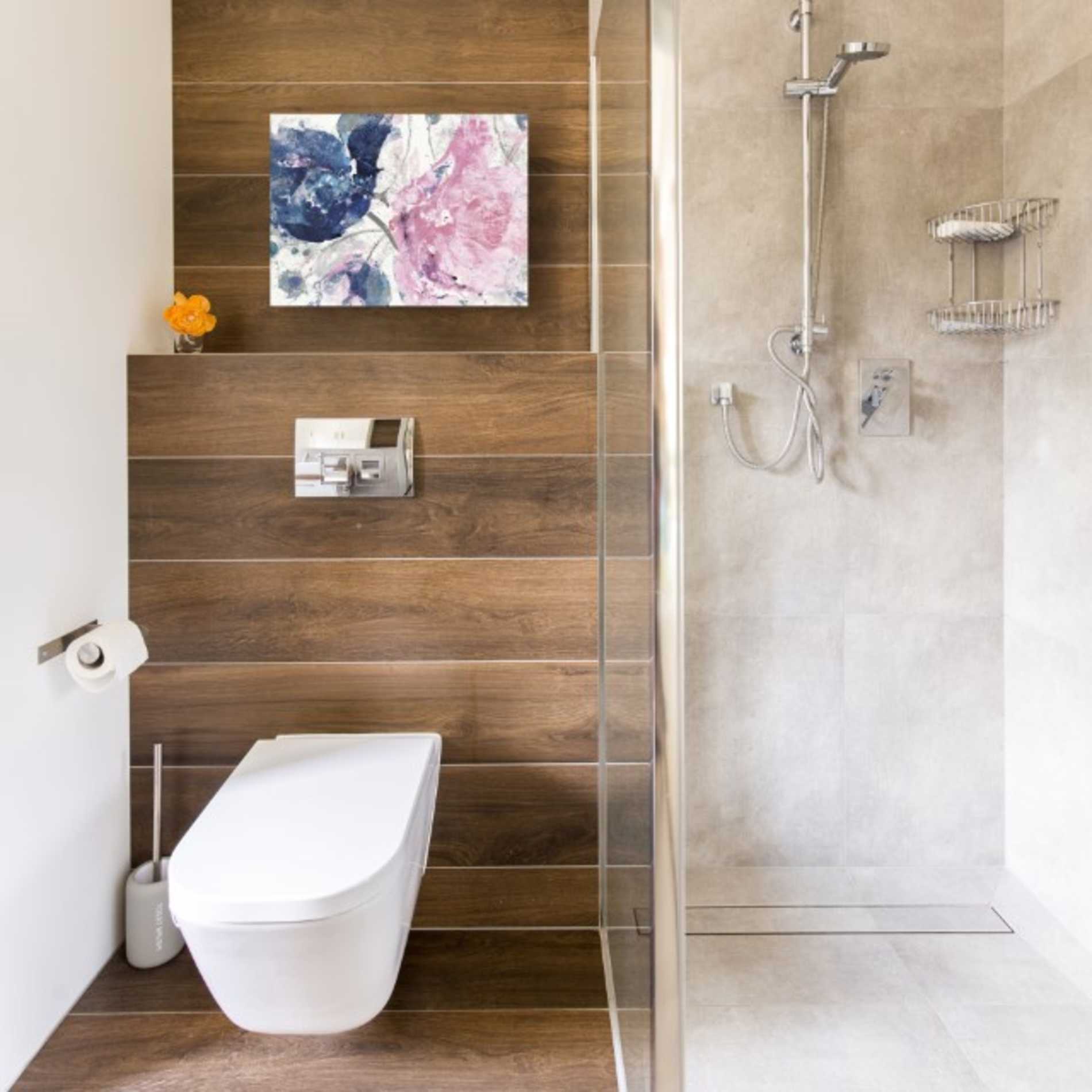 'Fireworks Abstract Navy Blue Flower Crop' by Albena Hristova, Canvas Wall Art,16 x 12