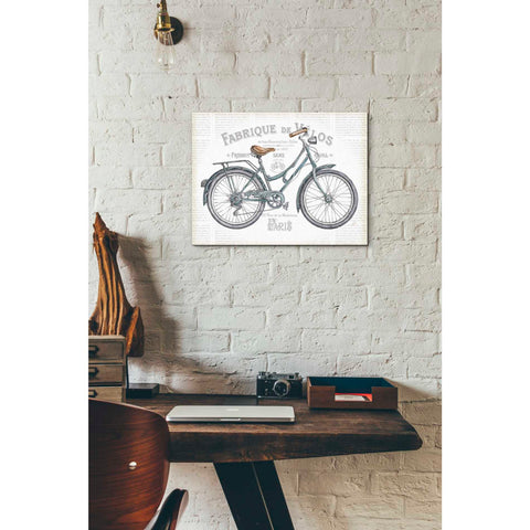 Image of 'Bicycles I v2' by Daphne Brissonet, Canvas Wall Art,12 x 16
