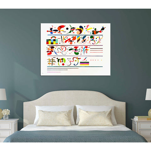 Image of 'Succession' by Wassily Kandinsky Canvas Wall Art,12 x 16