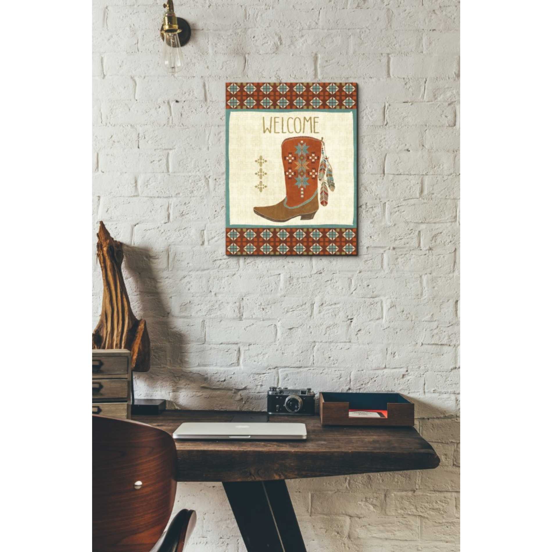 'Southwest at Heart IV FLAG' by Veronique Charron, Canvas Wall Art,12 x 16