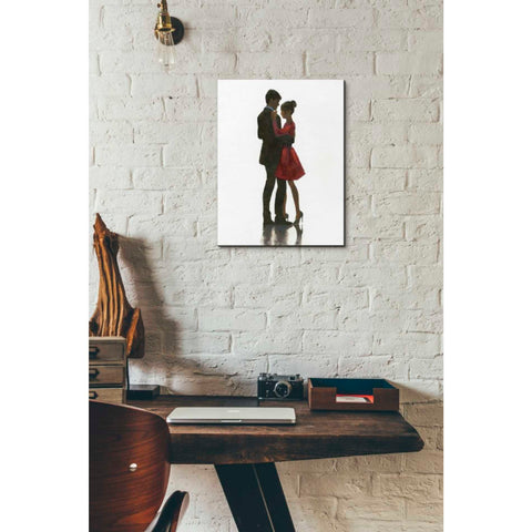 Image of 'The Embrace II Red Dress' by Marco Fabiano, Canvas Wall Art,12 x 16