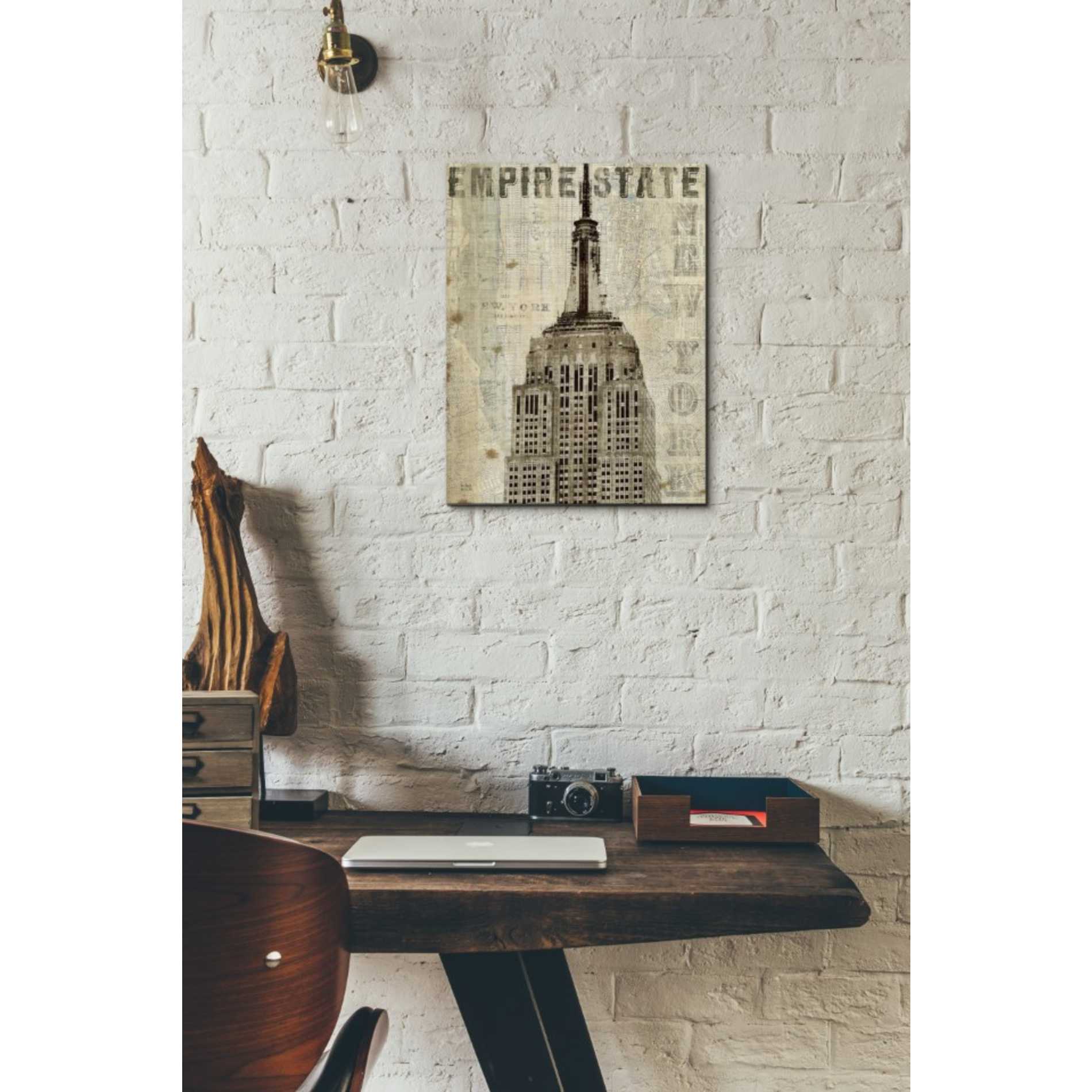 'Vintage NY Empire State Building' by Michael Mullan, Canvas Wall Art,12 x 16