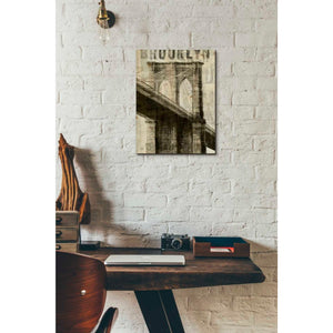 'Vintage NY Brooklyn Bridge' by Michael Mullan, Canvas Wall Art,12 x 16
