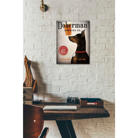 Image of 'Doberman Brewing Company NY' by Ryan Fowler, Canvas Wall Art,12 x 16