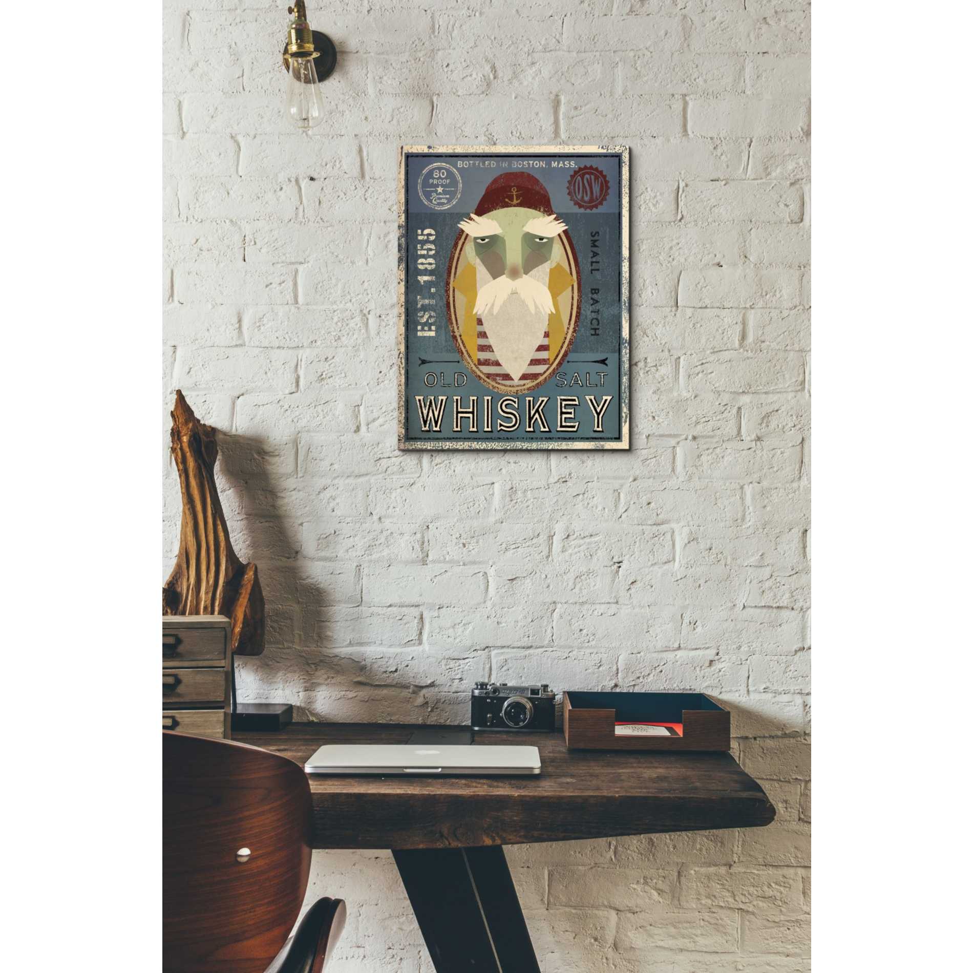 'Fisherman VIII Old Salt Whiskey' by Ryan Fowler, Canvas Wall Art,12 x 16