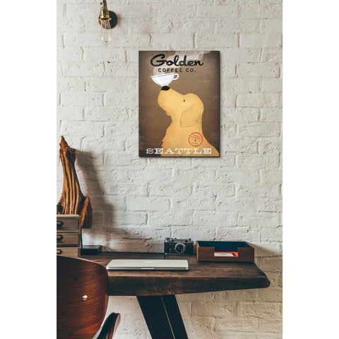 Image of 'Golden Coffee Co' by Ryan Fowler, Canvas Wall Art,12 x 16