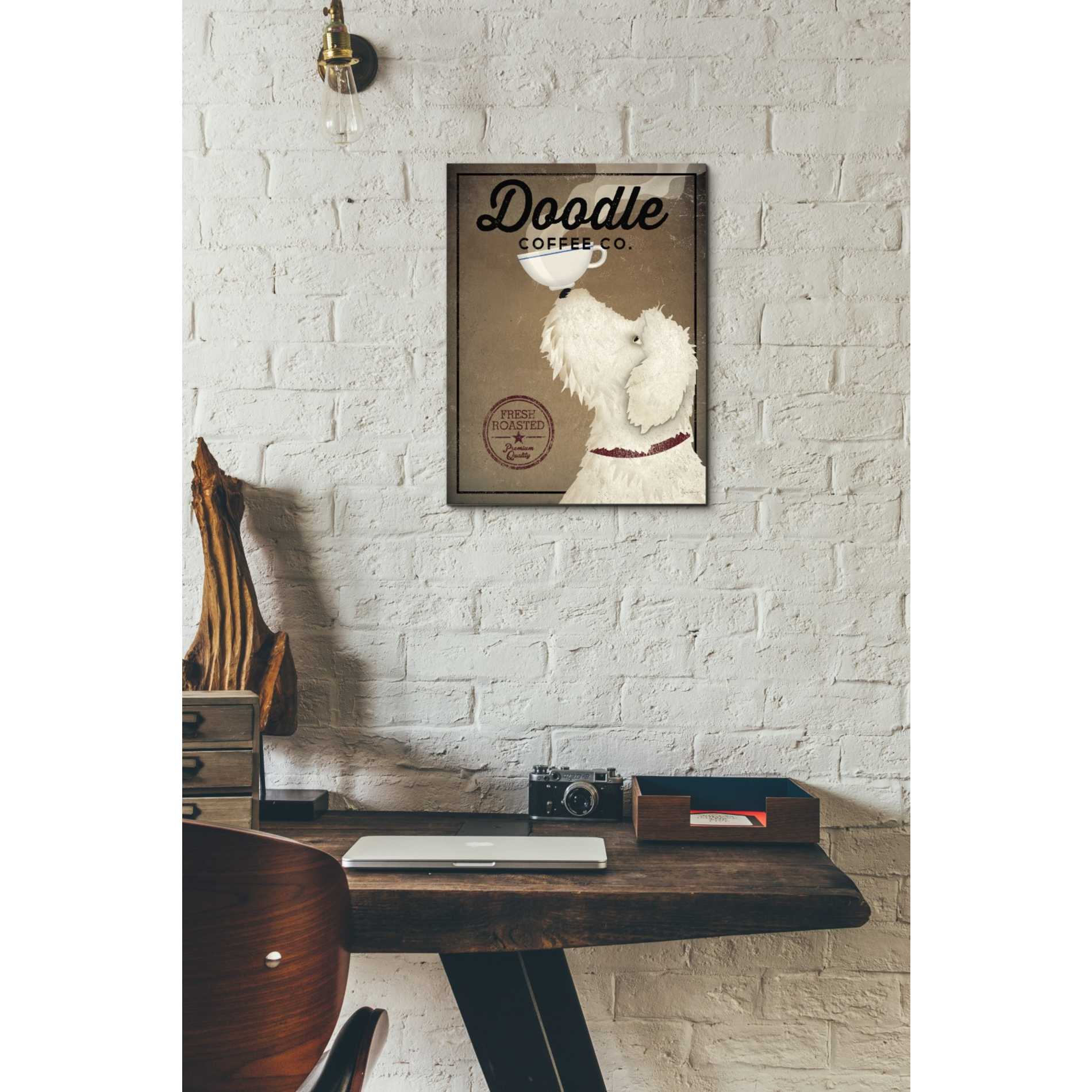 'Doodle Coffee' by Ryan Fowler, Canvas Wall Art,12 x 16