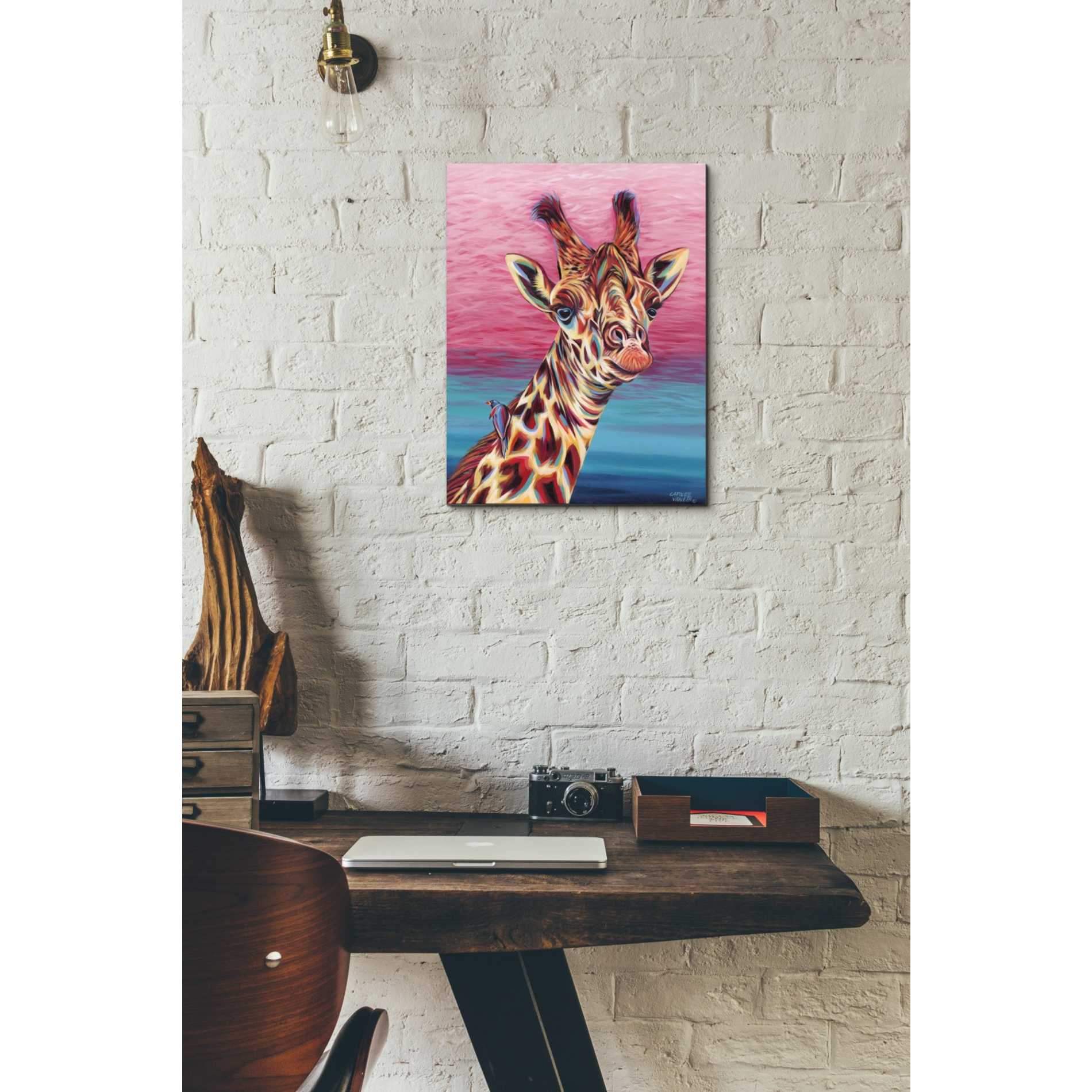 'Sky High Giraffe I' by Carolee Vitaletti Giclee Canvas Wall Art