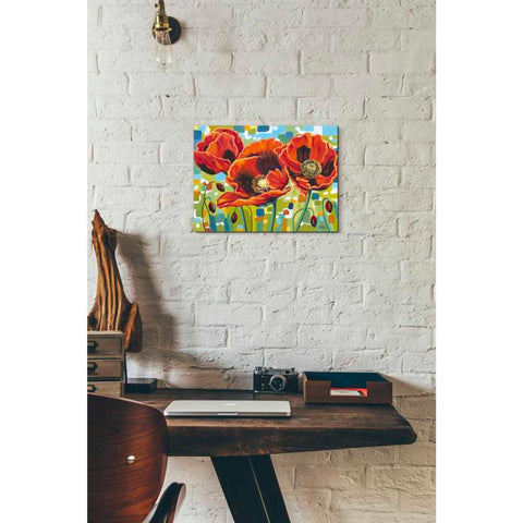 Image of 'Vivid Poppies III' by Carolee Vitaletti Giclee Canvas Wall Art