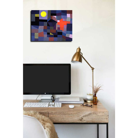 Image of 'Fire at Full Moon' by Paul Klee Canvas Wall Art,12 x 16