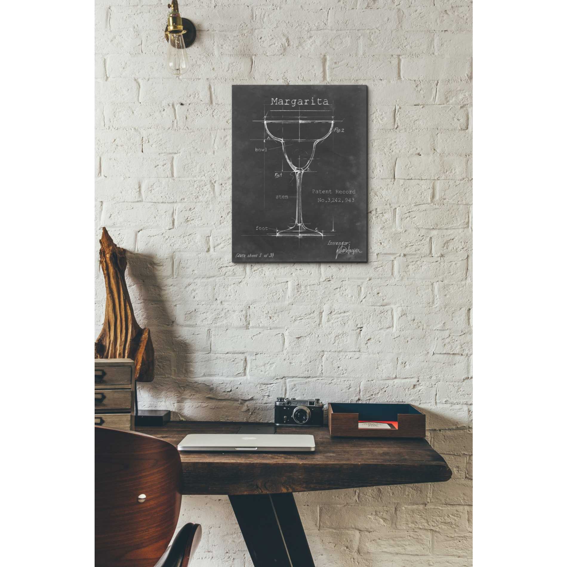 'Barware Blueprint VI' by Ethan Harper Canvas Wall Art,12 x 16