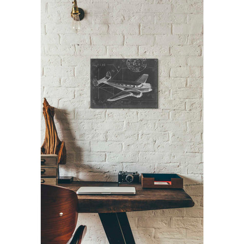Image of 'Flight Schematic IV' by Ethan Harper Canvas Wall Art,16 x 12