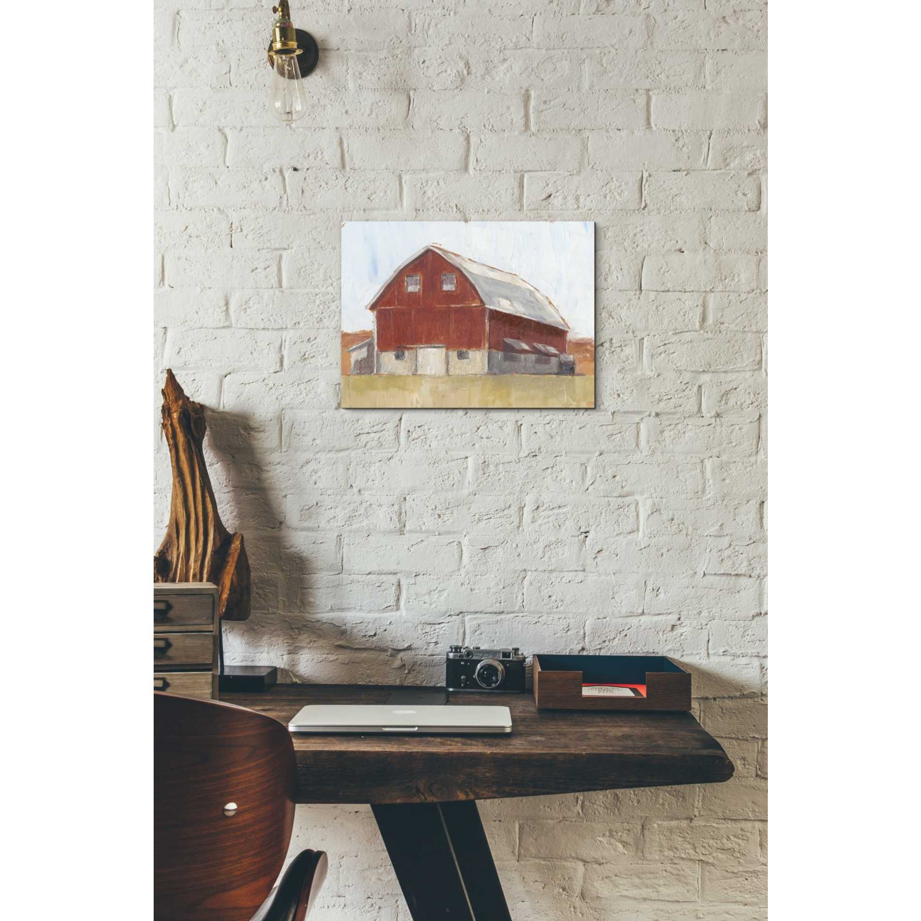 'Rustic Red Barn II' by Ethan Harper Canvas Wall Art,16 x 12