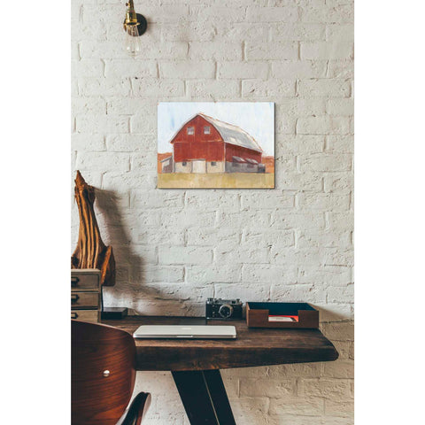 Image of 'Rustic Red Barn II' by Ethan Harper Canvas Wall Art,16 x 12
