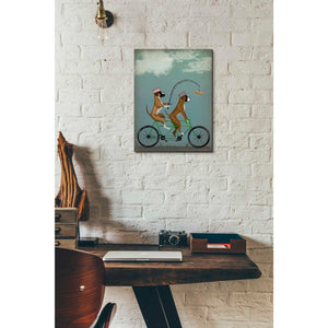 'Boxer Tandem' by Fab Funky Giclee Canvas Wall Art