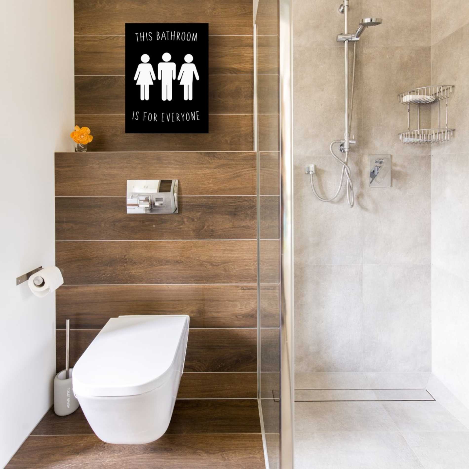 'Human Bathroom I' by Jarman Fagalde Giclee Canvas Wall Art