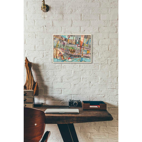 Image of 'Modern Map of Montreal' by Nikki Galapon Giclee Canvas Wall Art