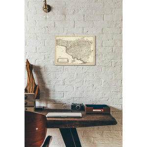 'Antique Map of Tuscany' by Unknown Giclee Canvas Wall Art