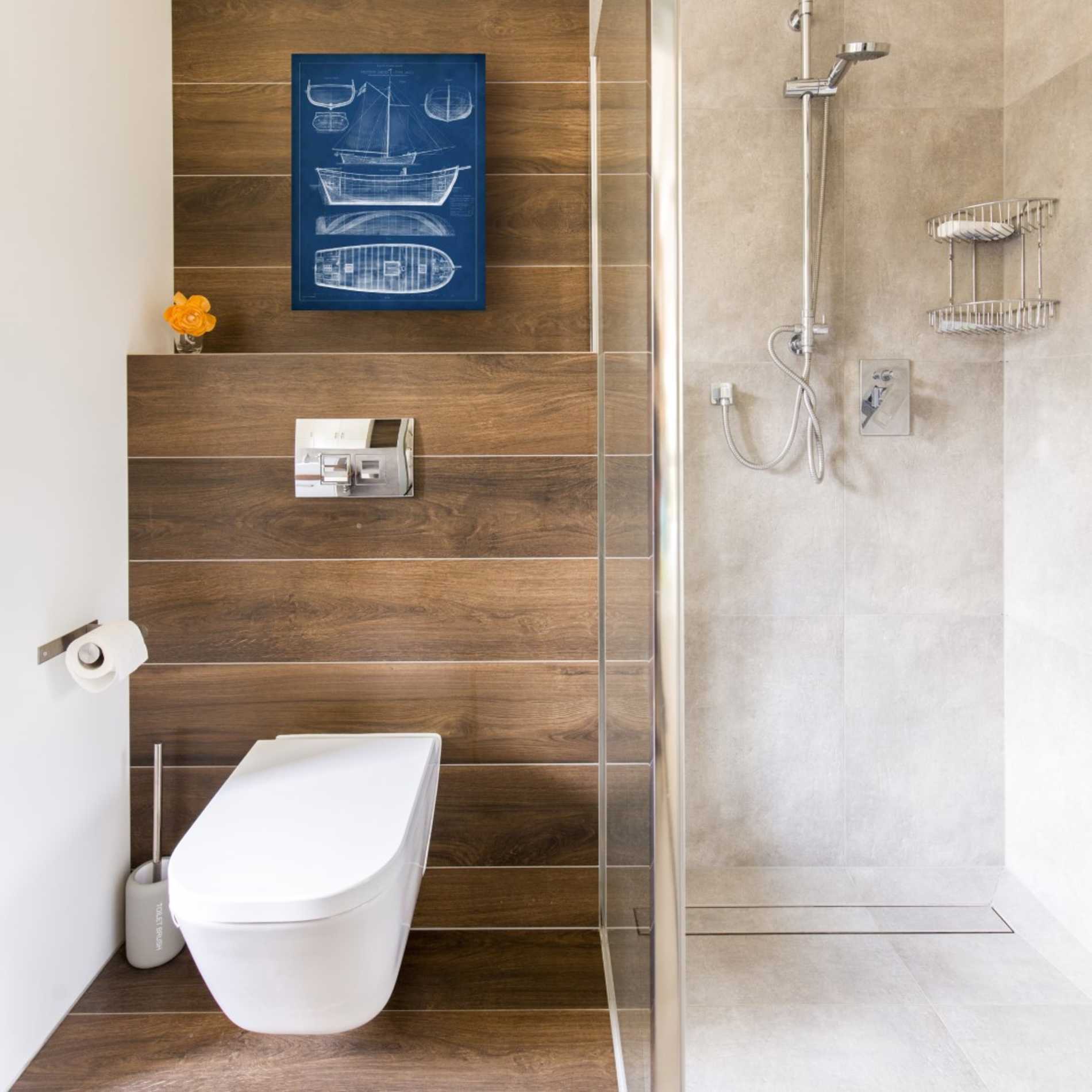 'Antique Ship Blueprint II' by Vision Studio Canvas Wall Art,12 x 16