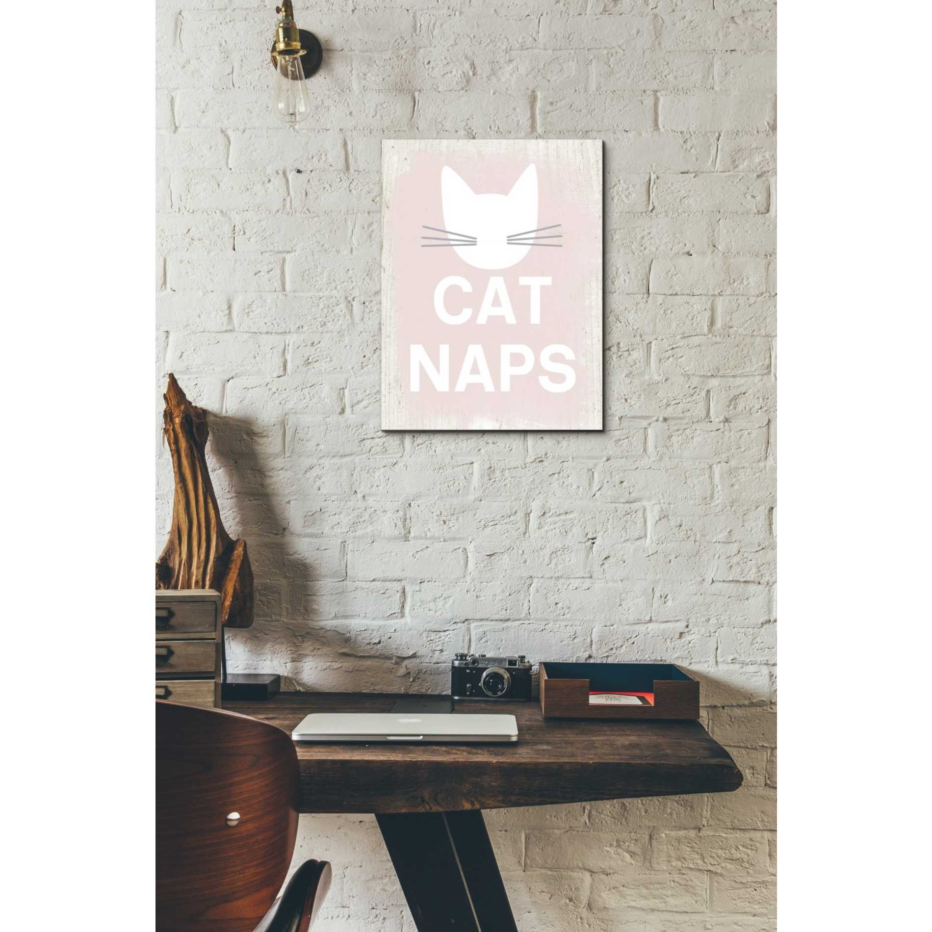 'Cat Naps' by Linda Woods, Canvas Wall Art,12 x 16