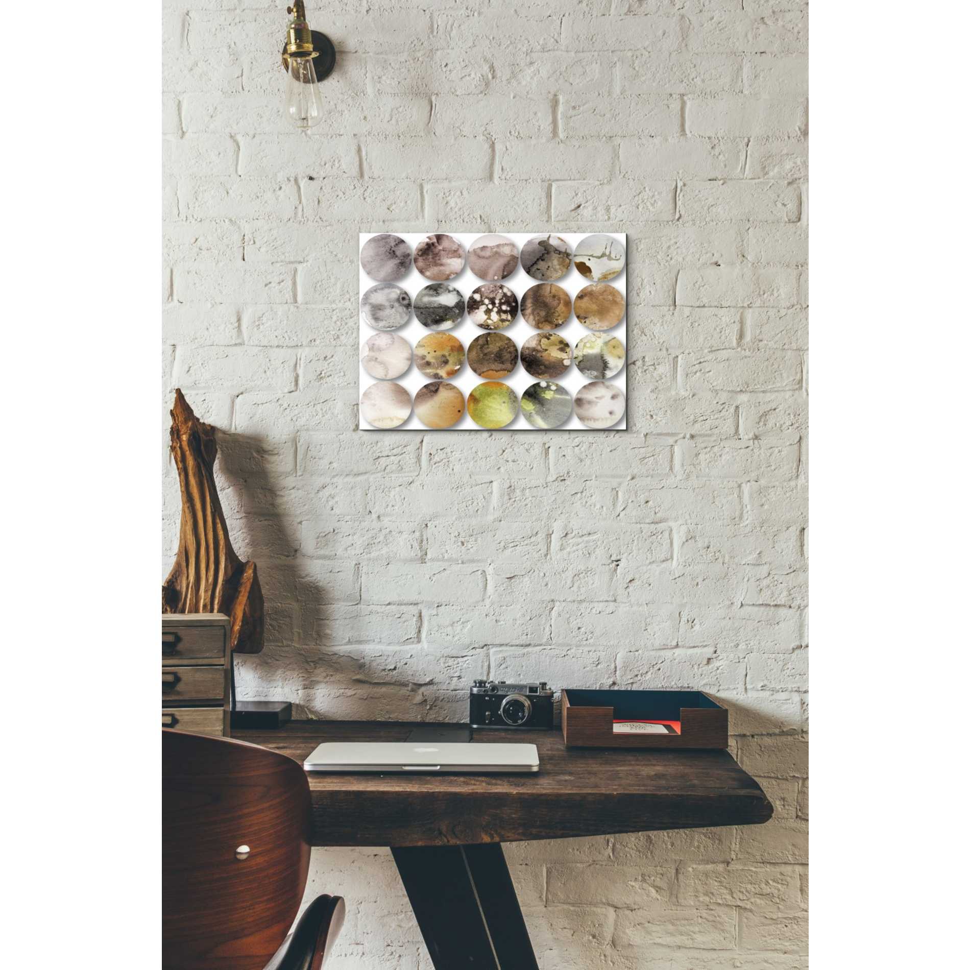 'Watercolor Colorful Circles 3' by Irena Orlov, Canvas Wall Art,16 x 12