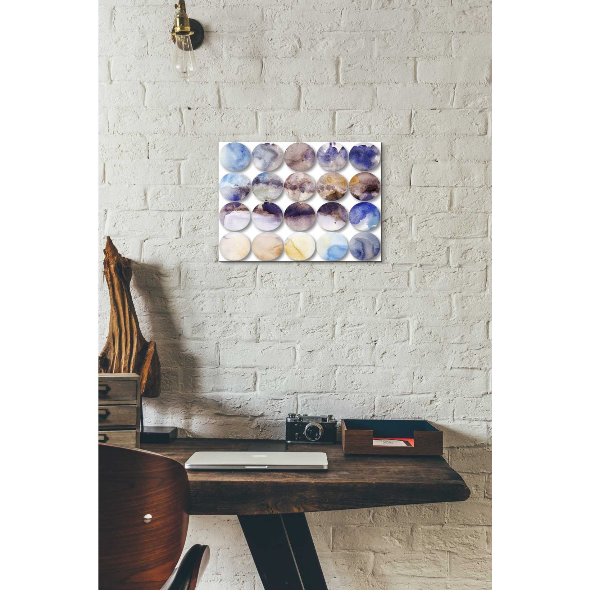 'Watercolor Colorful Circles 4' by Irena Orlov, Canvas Wall Art,16 x 12
