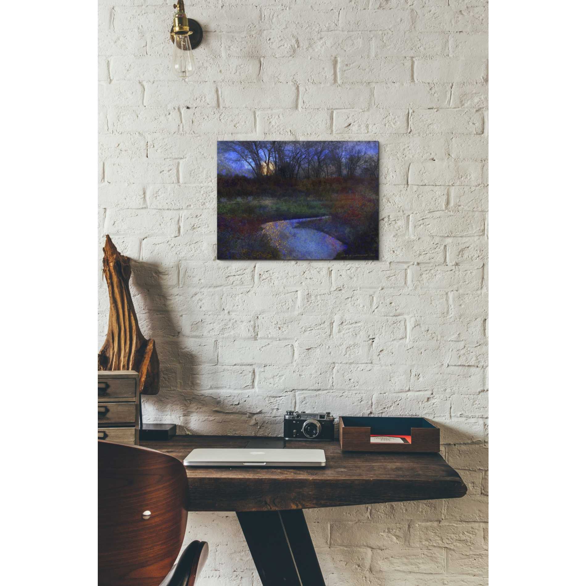 'Moonlit Stream' by Chris Vest, Giclee Canvas Wall Art