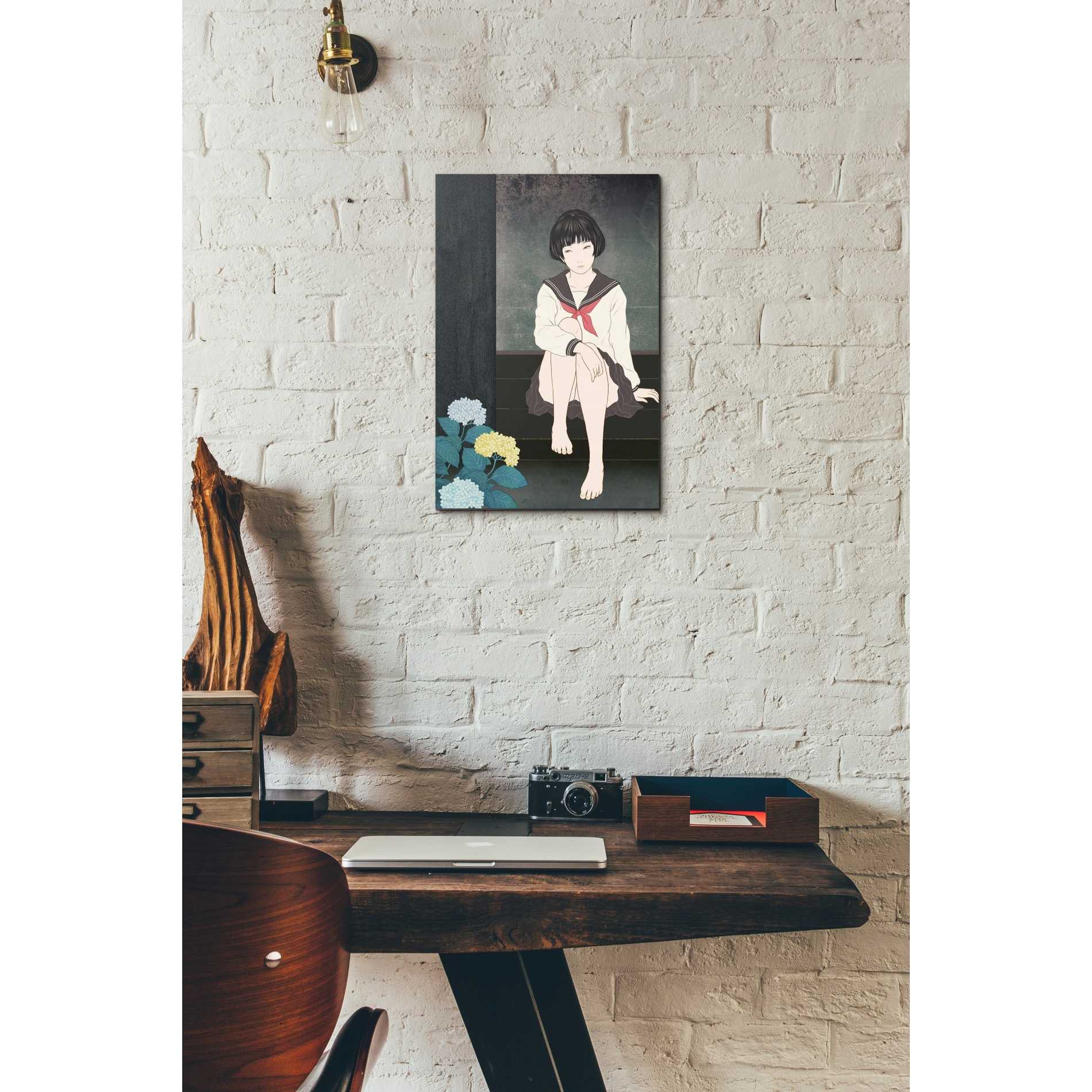 'Hydrangea' by Sai Tamiya, Canvas Wall Art,12 x 18