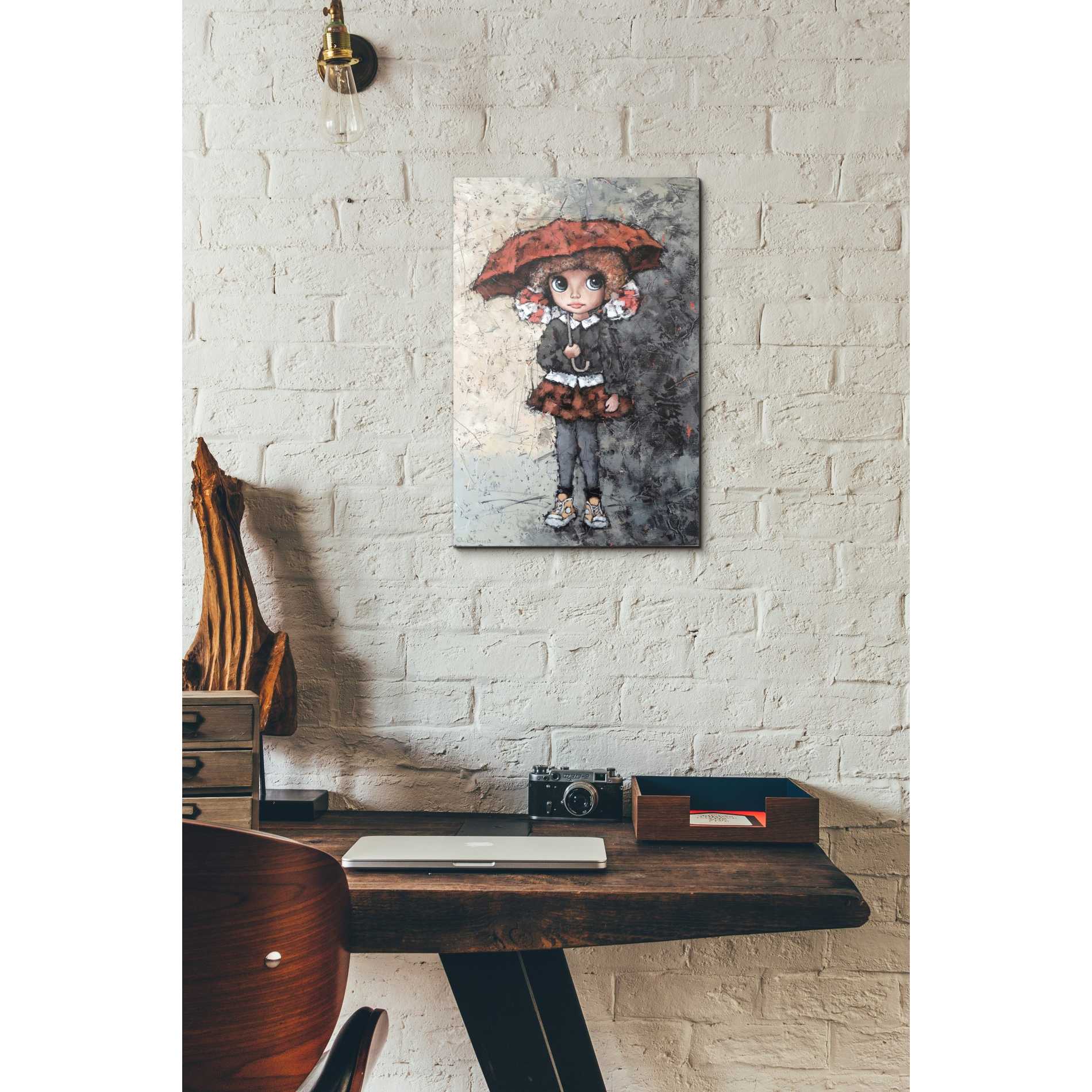 'Girl With Bows' by Alexander Gunin, Canvas Wall Art,12 x 18