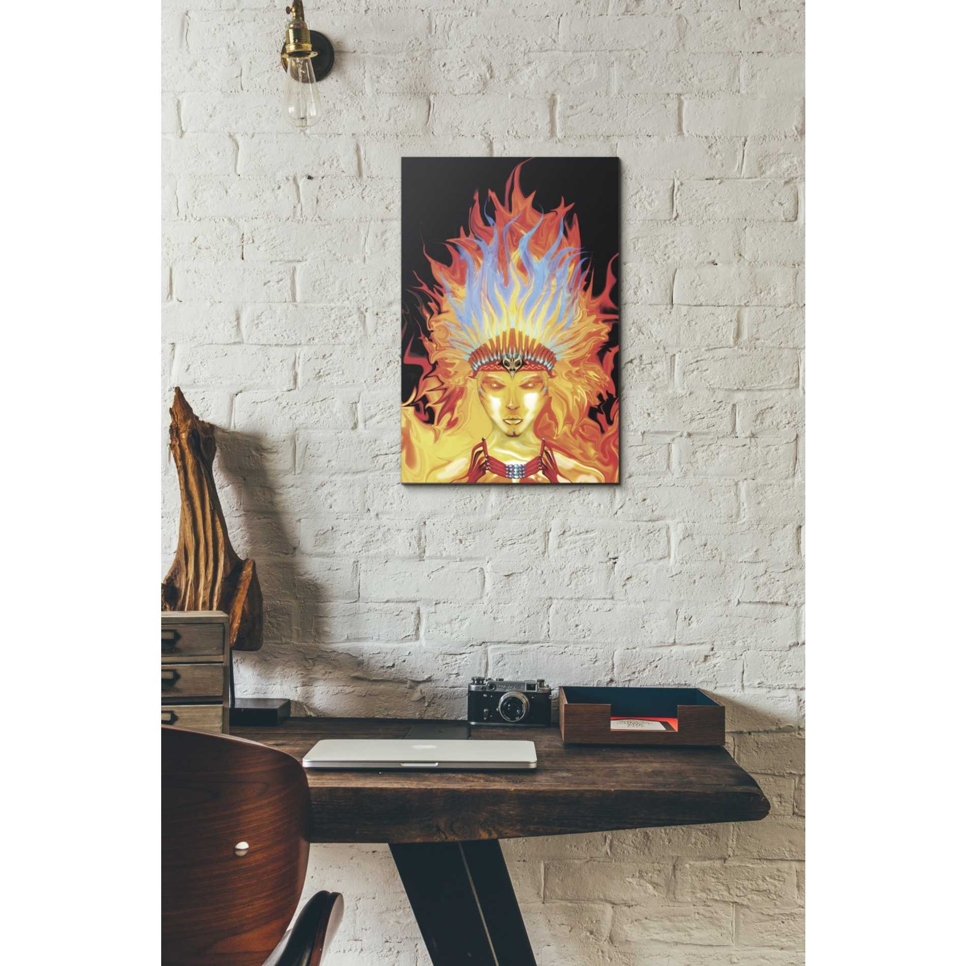 'Totem' by Michael StewArt, Canvas Wall Art,12 x 18