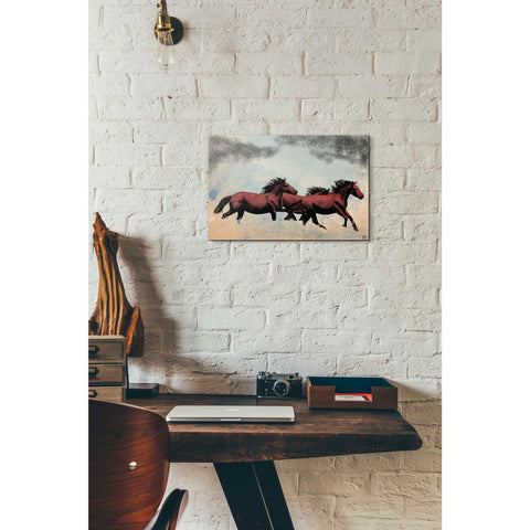 Image of 'Horses' by Giuseppe Cristiano, Canvas Wall Art,12 x 18