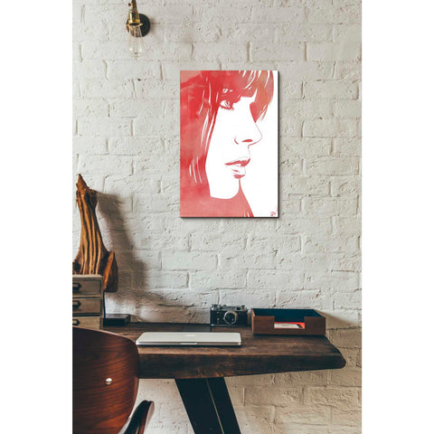 Image of 'Portrait in Red' by Giuseppe Cristiano, Canvas Wall Art,12 x 18