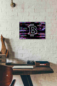 'Bitcoin Life' Canvas Wall Art,12x18