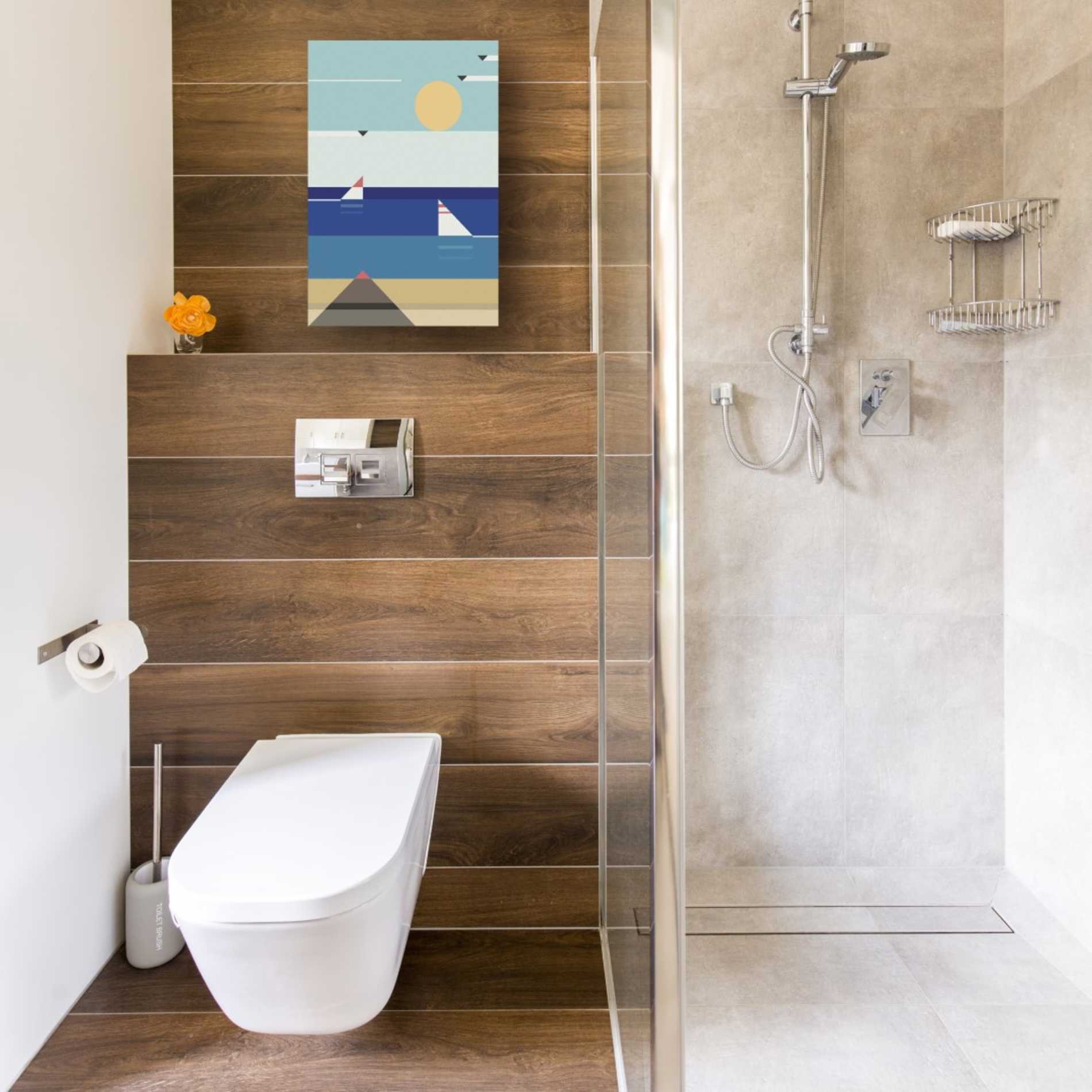 'Quiet Sea' by Antony Squizzato, Canvas Wall Art,12 x 18