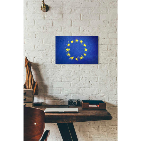 Image of 'European Union' Canvas Wall Art,12 x 18