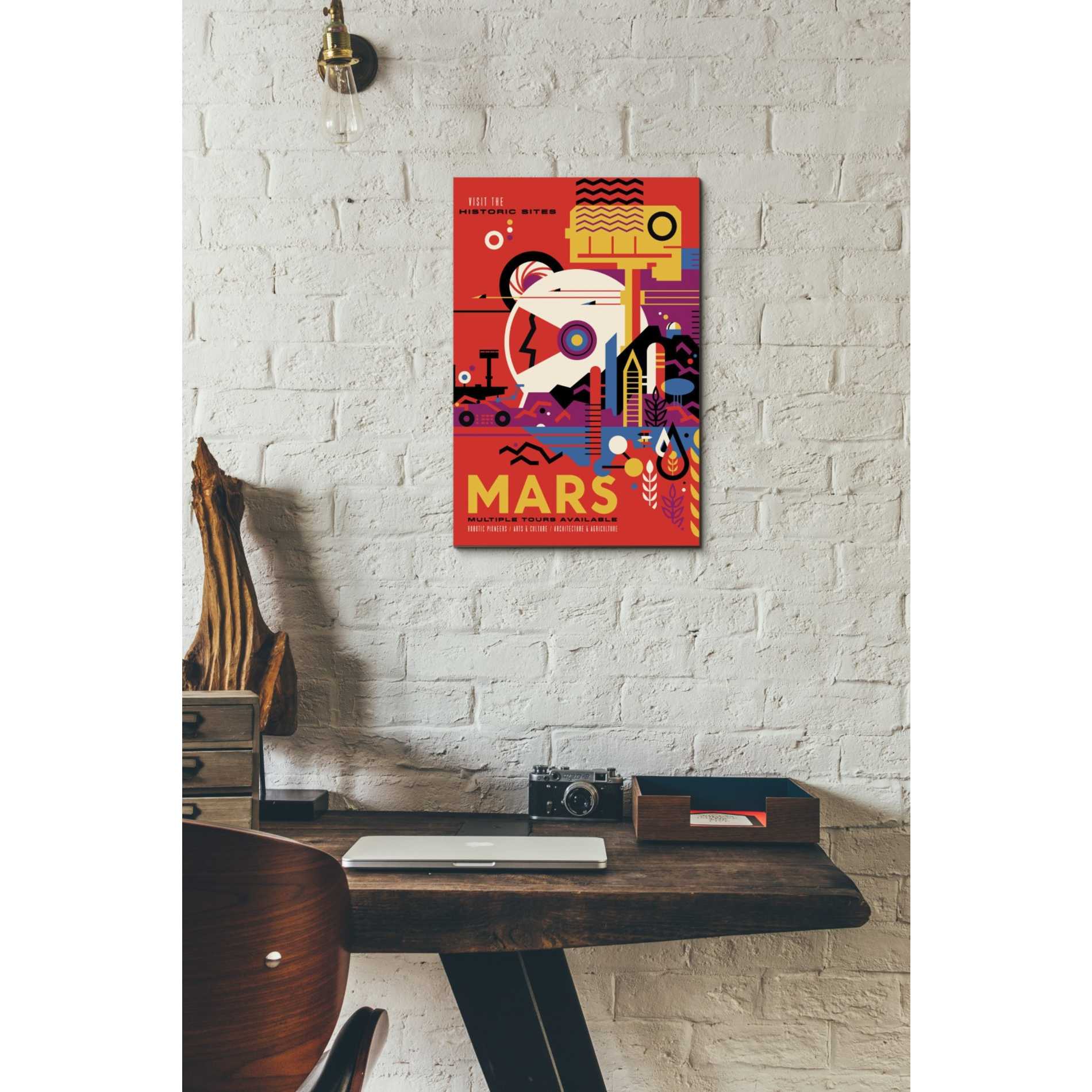'Visions of the Future: Mars' Canvas Wall Art,12 x 18