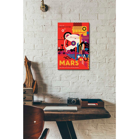 Image of 'Visions of the Future: Mars' Canvas Wall Art,12 x 18