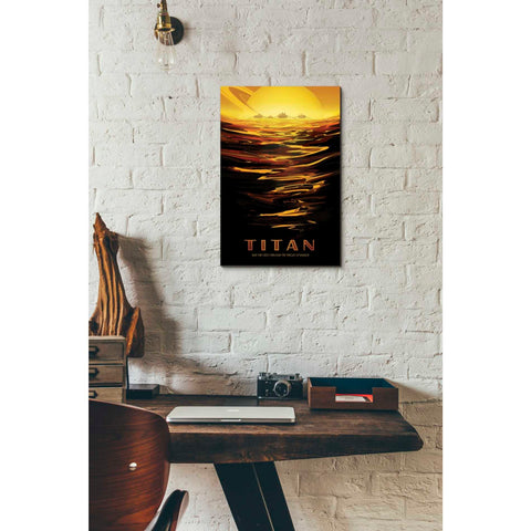 Image of 'Visions of the Future: Titan' Canvas Wall Art,12 x 18