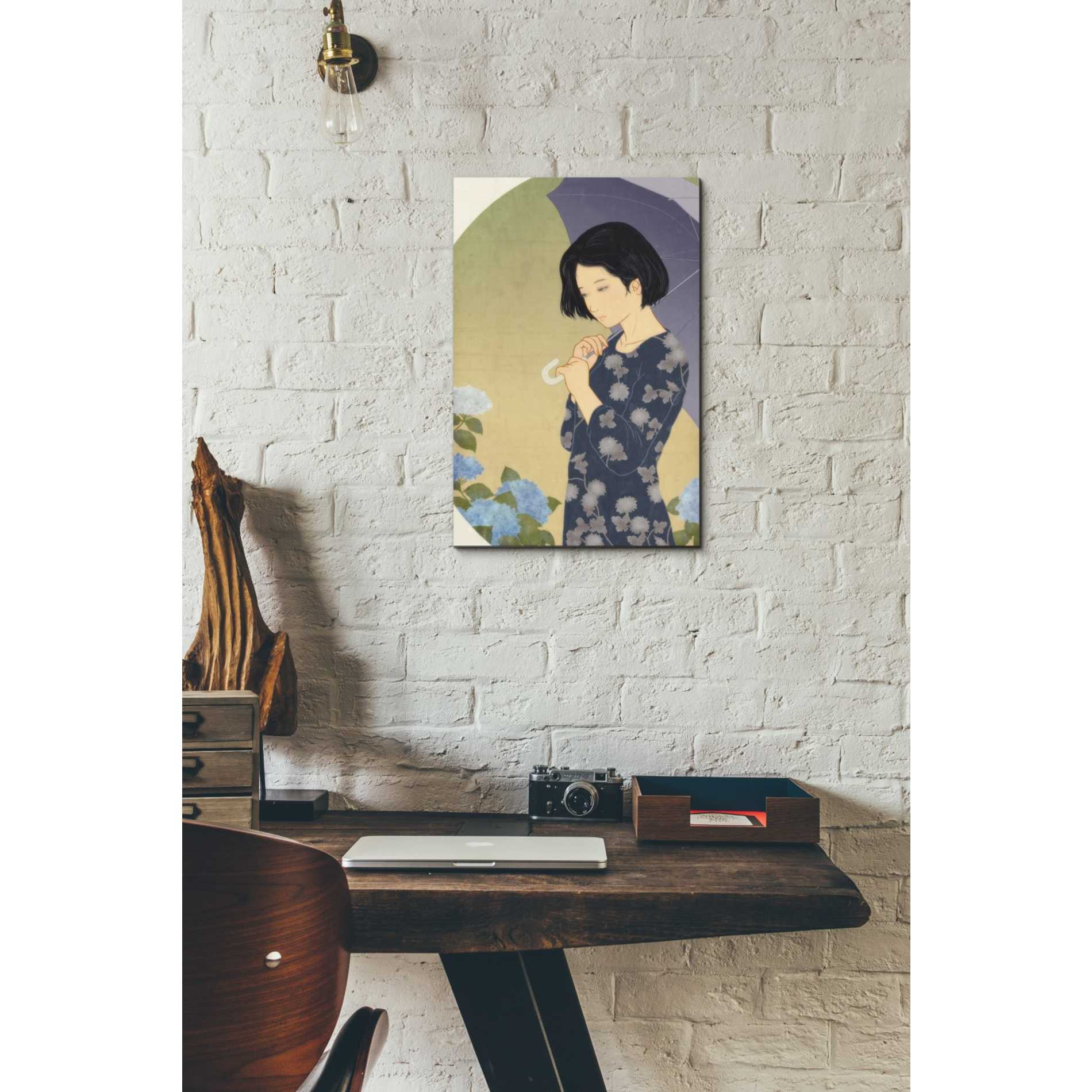 'Ajisai' by Sai Tamiya, Canvas Wall Art,12 x 18