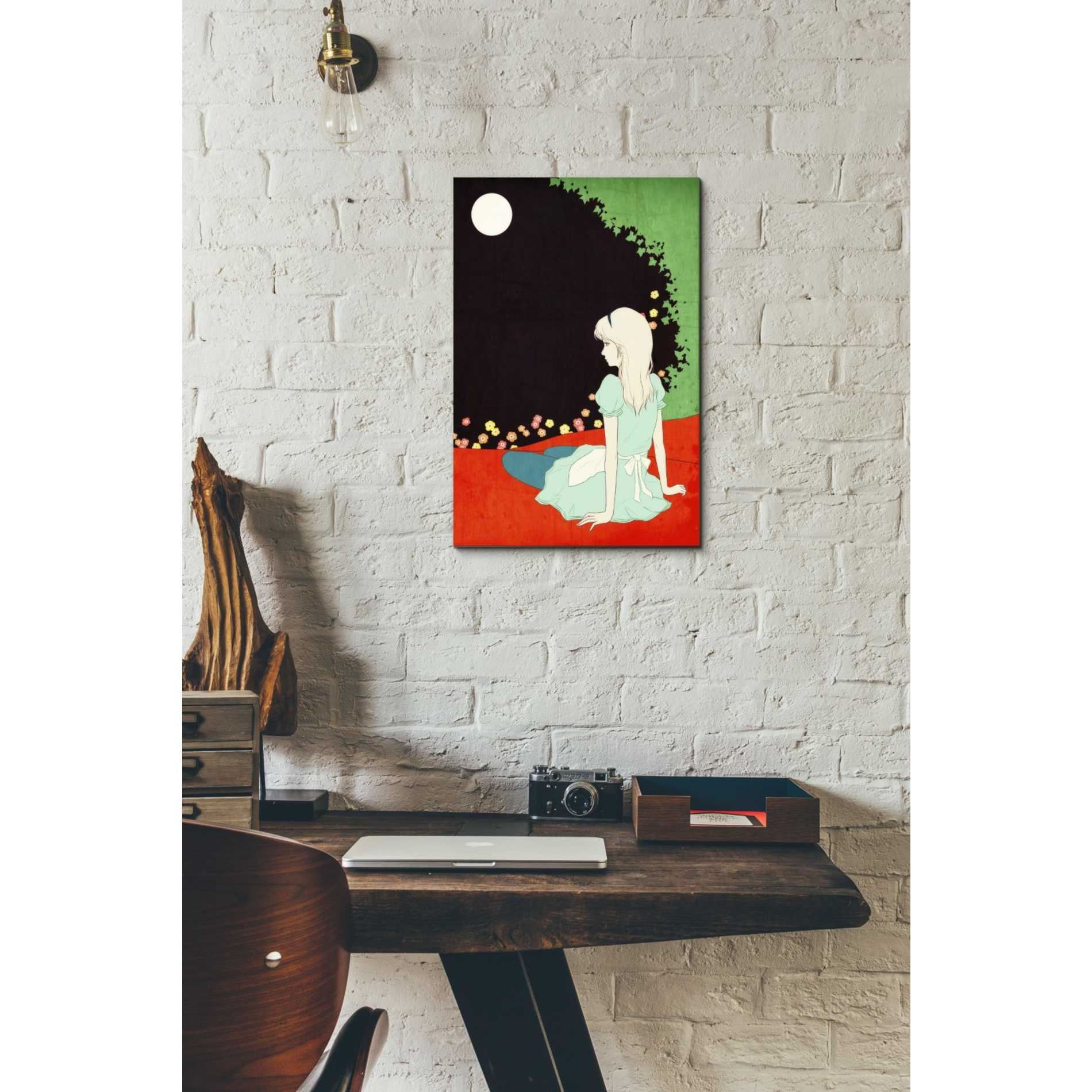 'Alice in the Moonlight' by Sai Tamiya, Canvas Wall Art,12 x 18