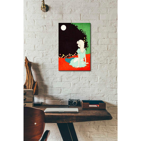 Image of 'Alice in the Moonlight' by Sai Tamiya, Canvas Wall Art,12 x 18