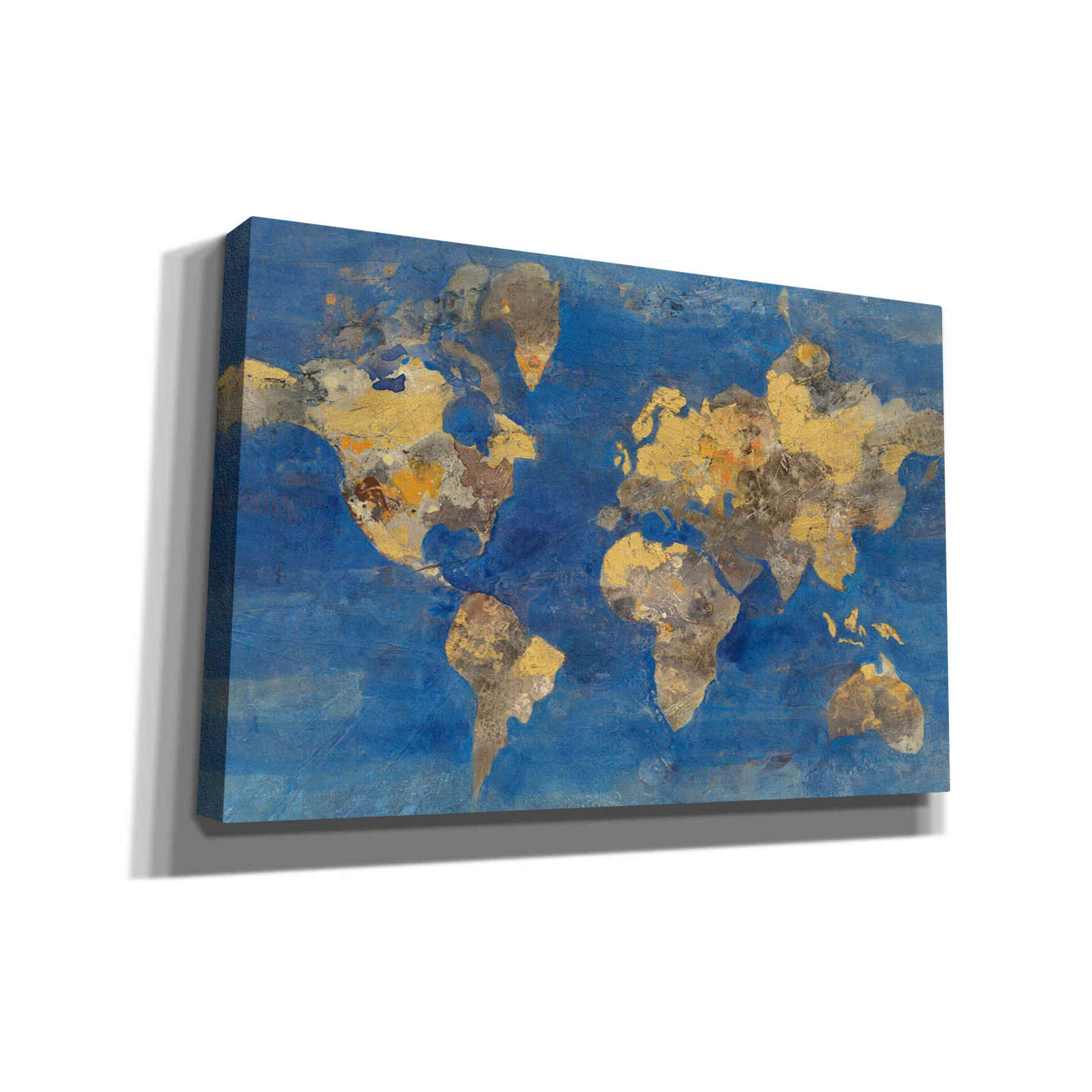 'Blue World' by Albena Hristova, Canvas Wall Art,18 x 12