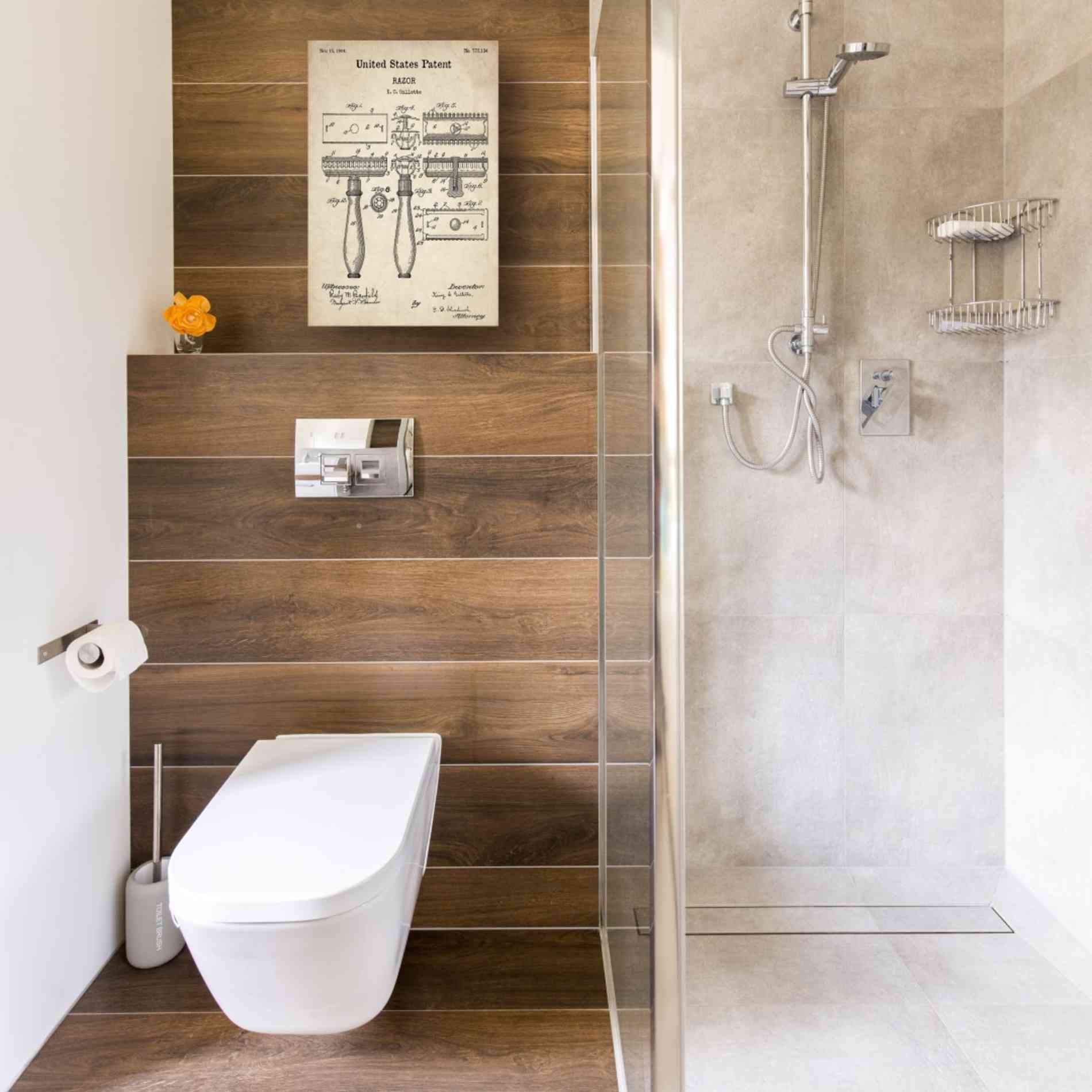 'Razor Vintage Patent' Canvas Wall Art,12 x 18