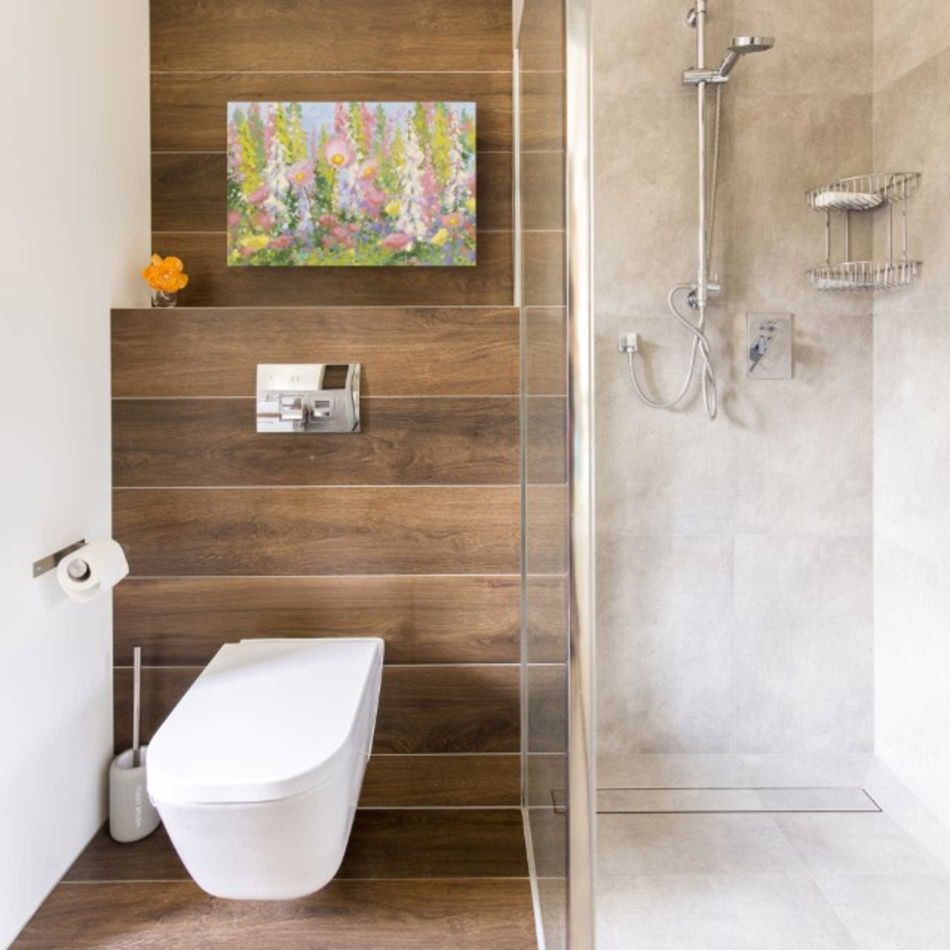 'Garden Pastels I Blue Sky' by Shirley Novak, Canvas Wall Art,18 x 12