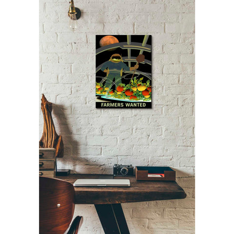 Image of 'Mars Explorer Series: Farmers Wanted' Canvas Wall Art,12 x 18